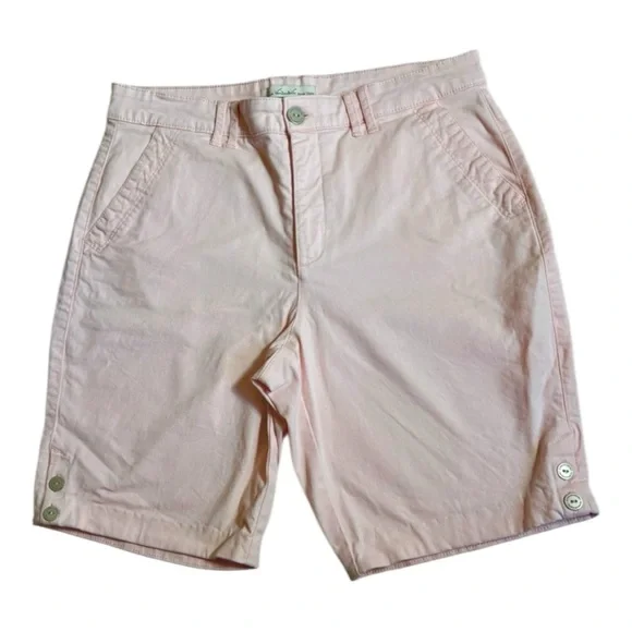 Gloria Vanderbilt Women’s Shorts Size 10 Light Pink Casual Summer Bermuda Short - Picture 2 of 10